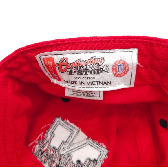 Nebraska Huskers Womens Strapback Red‎ Hat Adjustable Ball Cap NCAA College - Picture 7 of 7